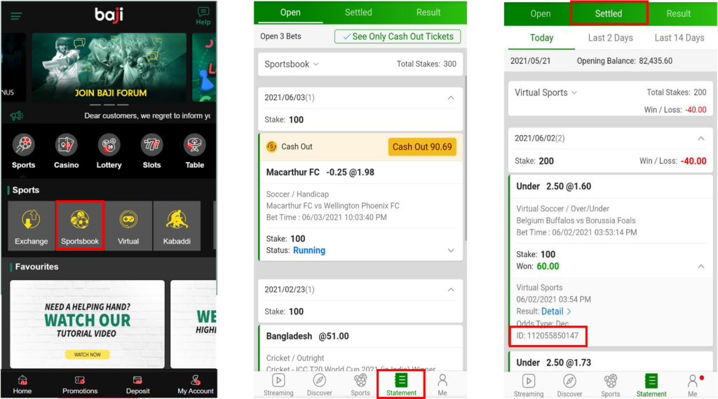 How Can I Check My Sportsbook Betting History Baji Live FAQ